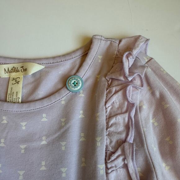 Matilda Jane Right Beside Me Tunic Lavender Ruffles 6 - Picture 5 of 8